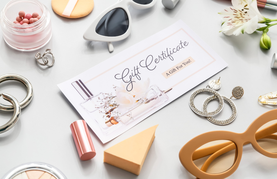 gift certificate, sunglasses, accesories