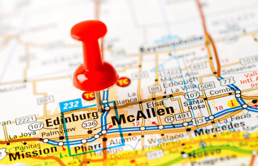 McAllen Texas Map