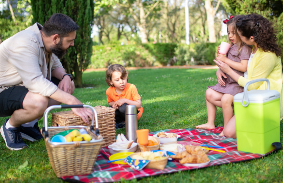 family out on a picnic